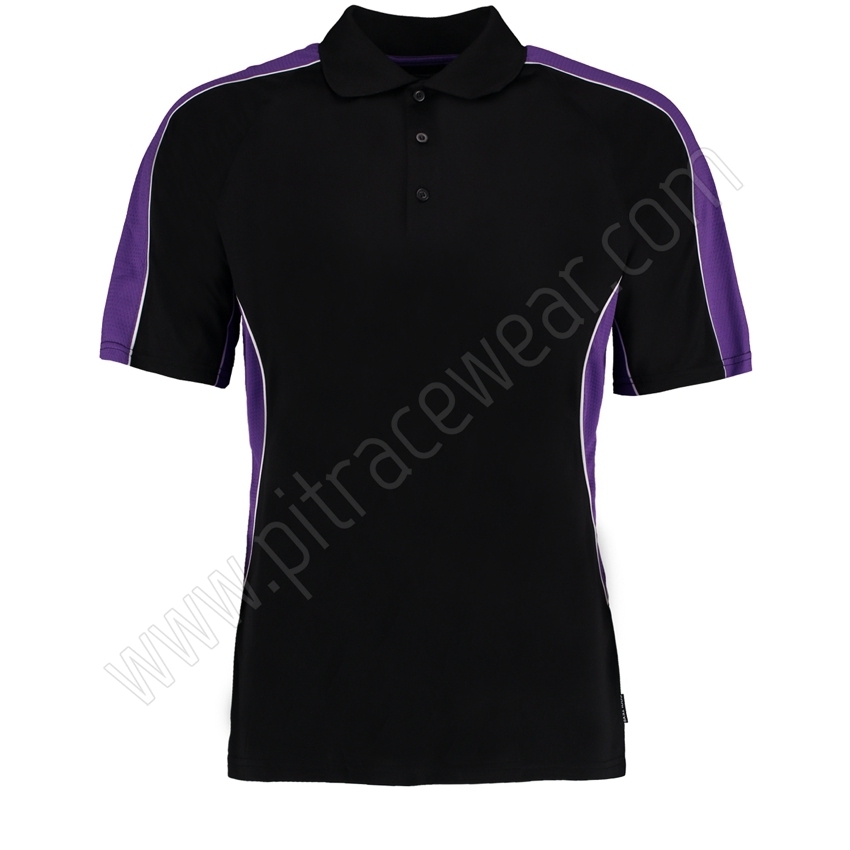 Two-tone Racing Polyester Polo Shirts - Pit Race Wear